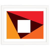 Geometric Shapes No. 23 - red & orange