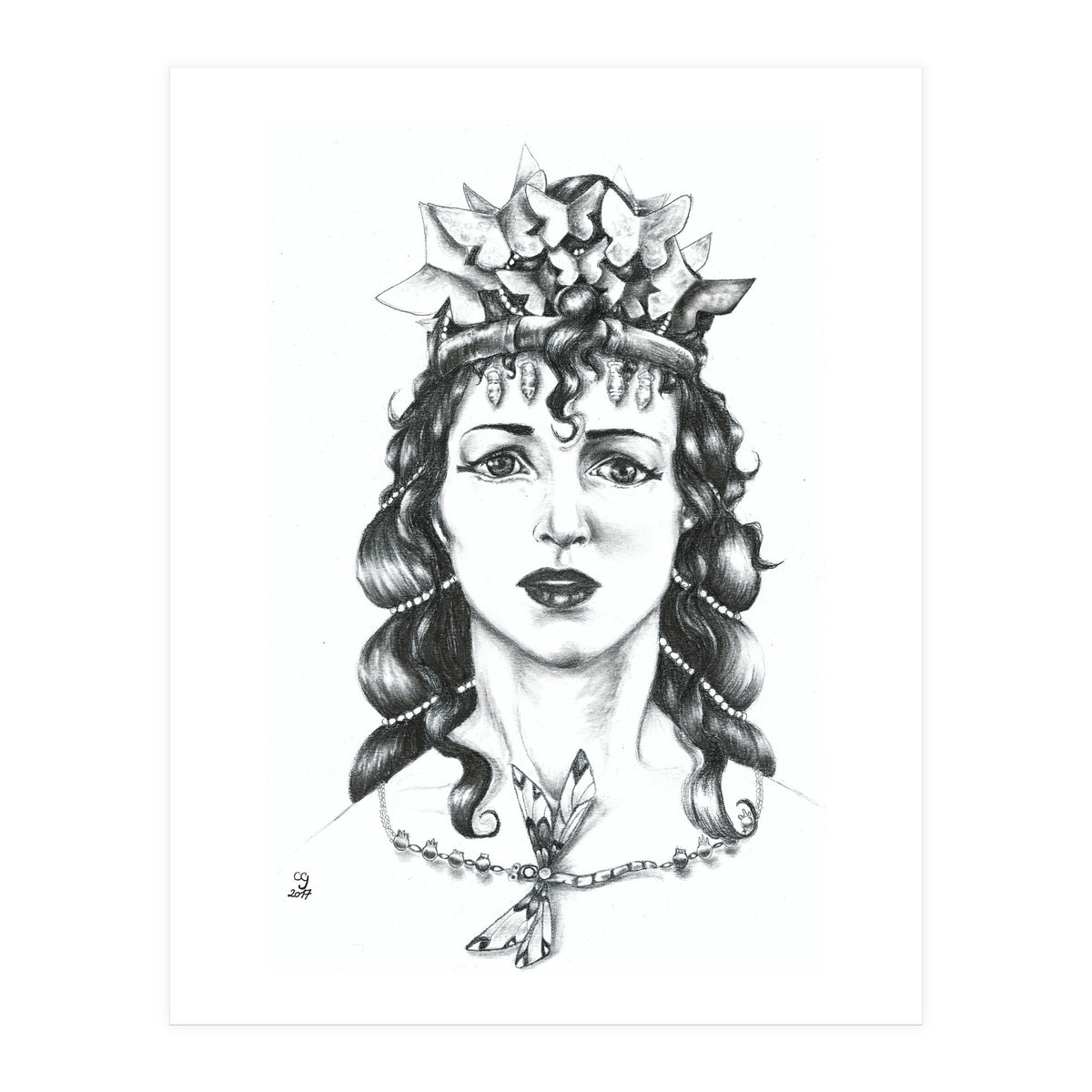 Butterfly Crowned Priestess (Print Only)