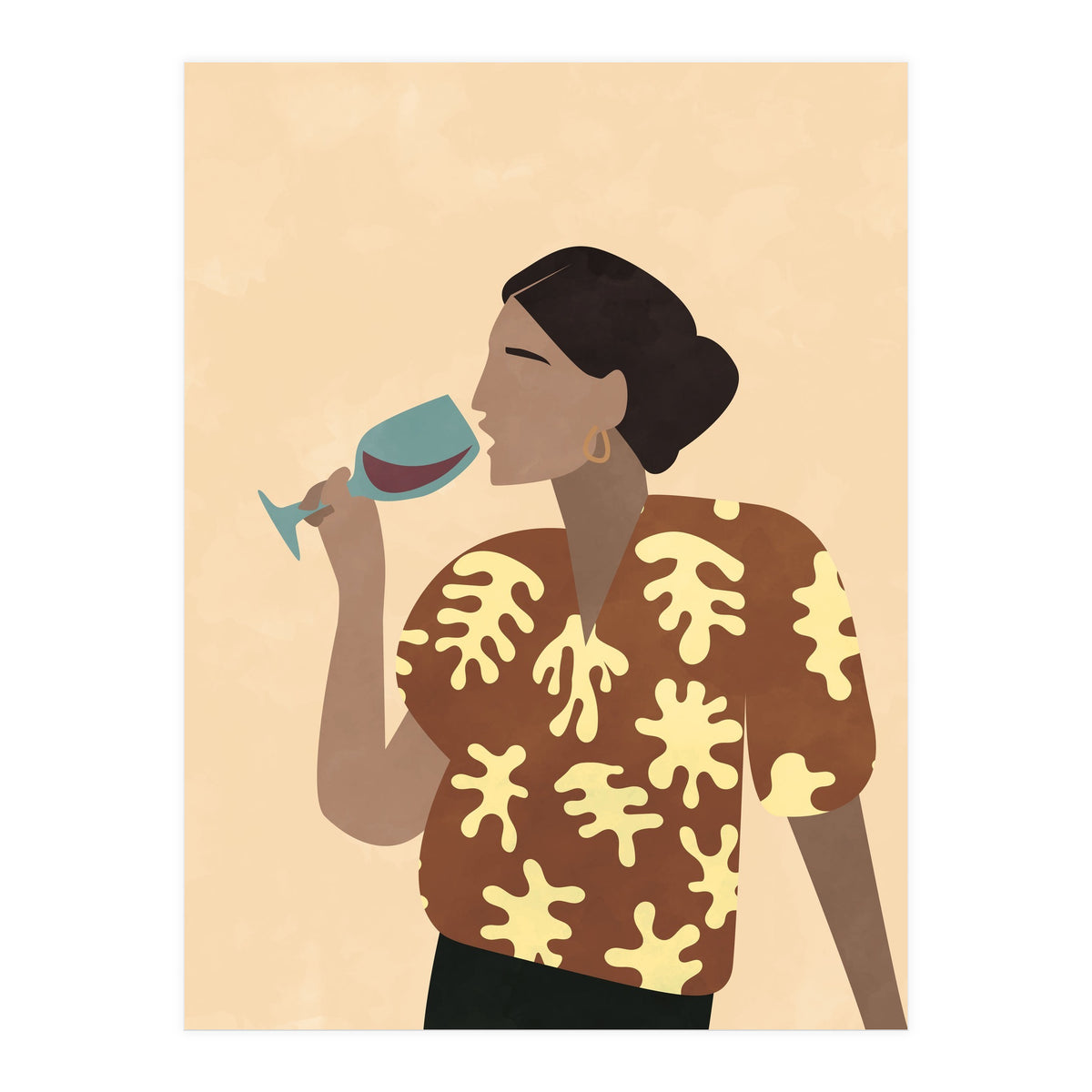 Mid Century Modern Woman (Print Only)