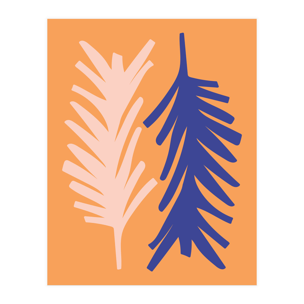 Abstract Leaves Art (Print Only)