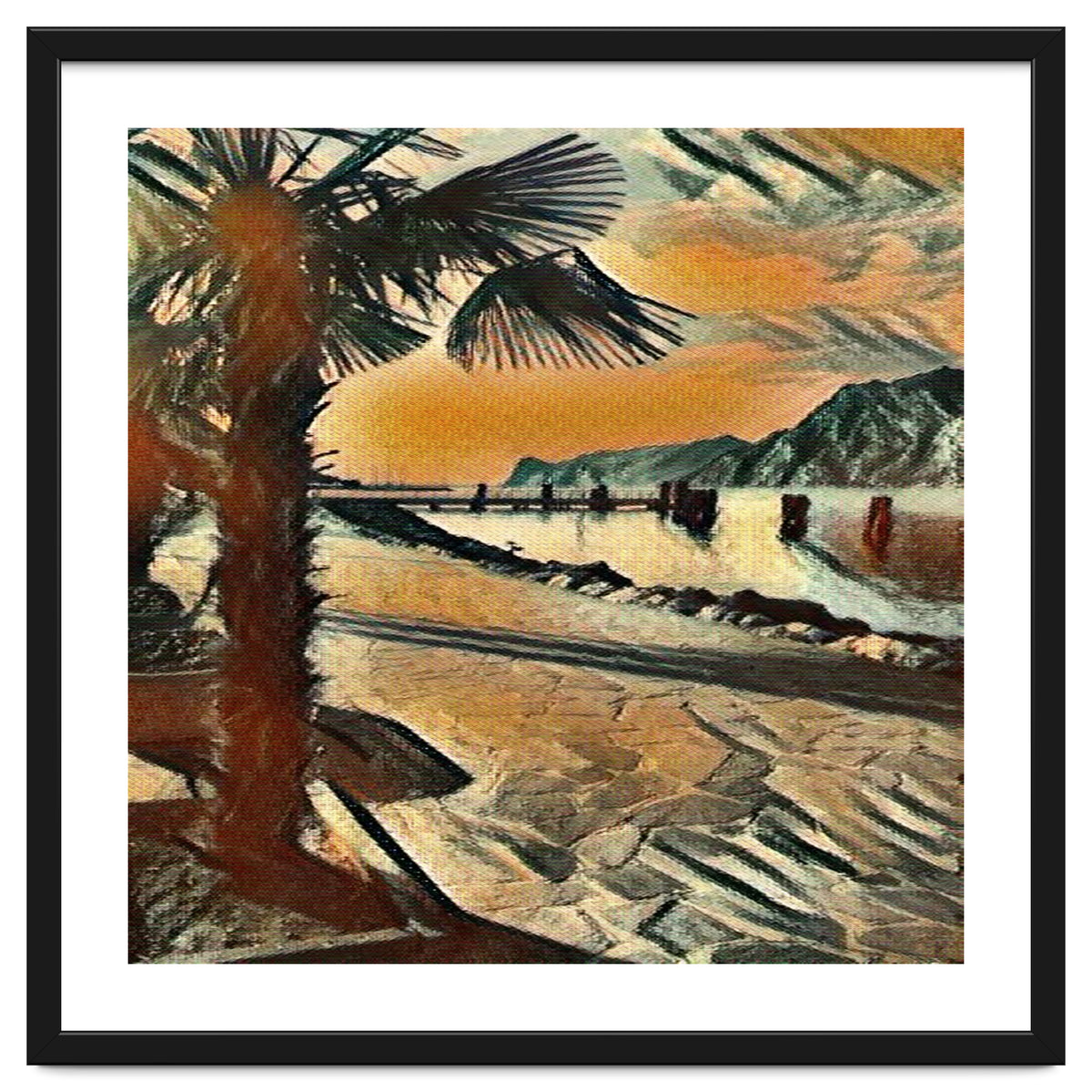 End of the day on Lake Garda, Italy.