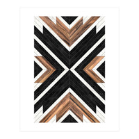 Urban Tribal Pattern No.1 - Concrete and Wood (Print Only)