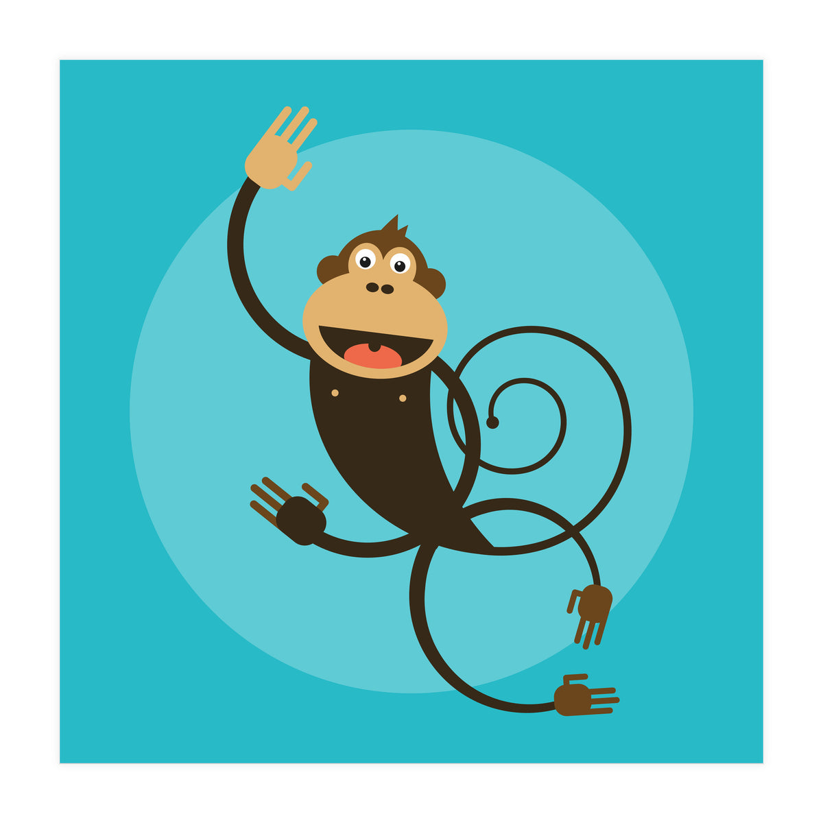Kids Room Monkey (Print Only)