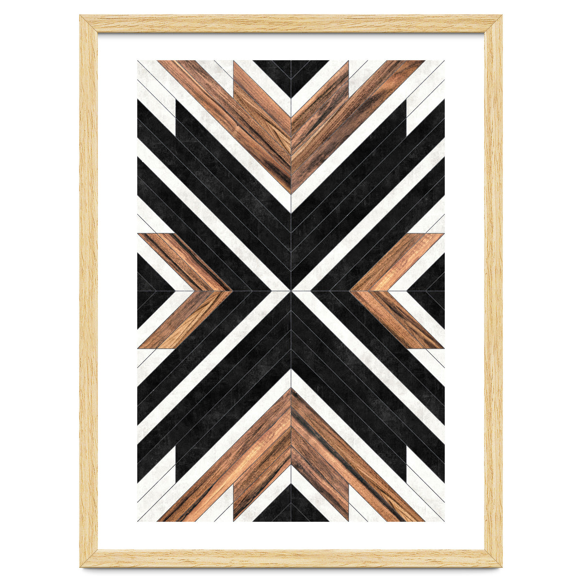 Urban Tribal Pattern No.1 - Concrete and Wood