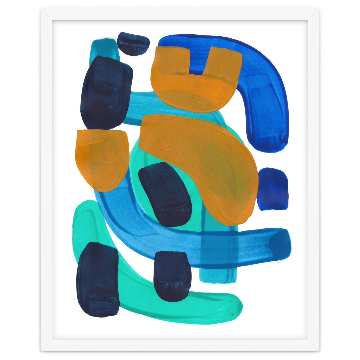 Marine Shapes Yellow Accent