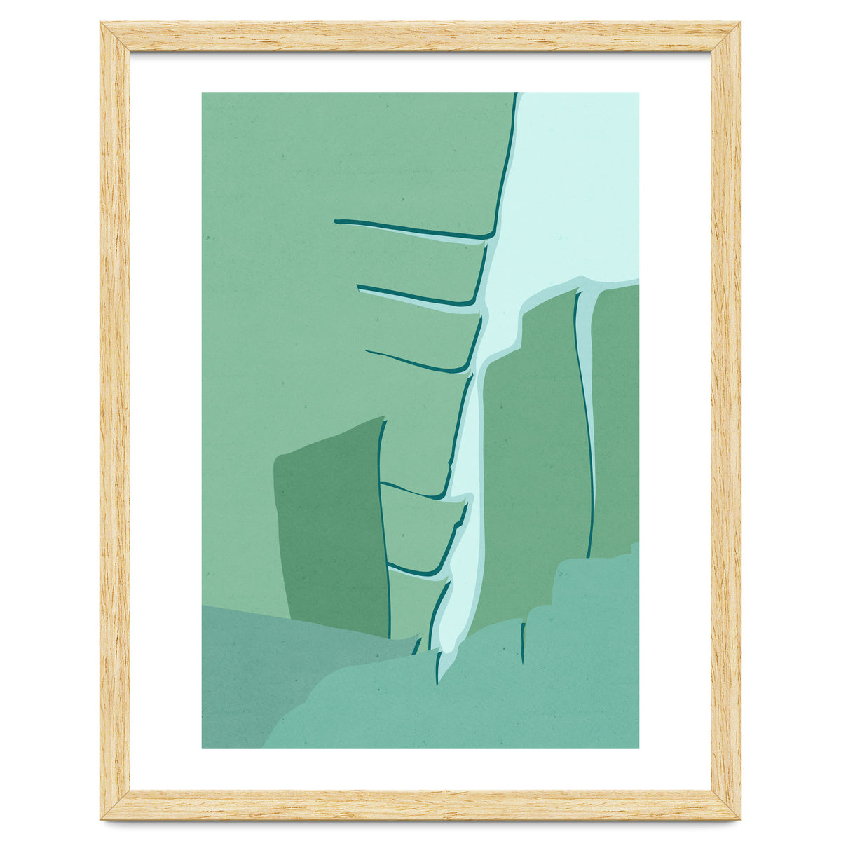 Abstract Banana Leaves One - Greener Eden