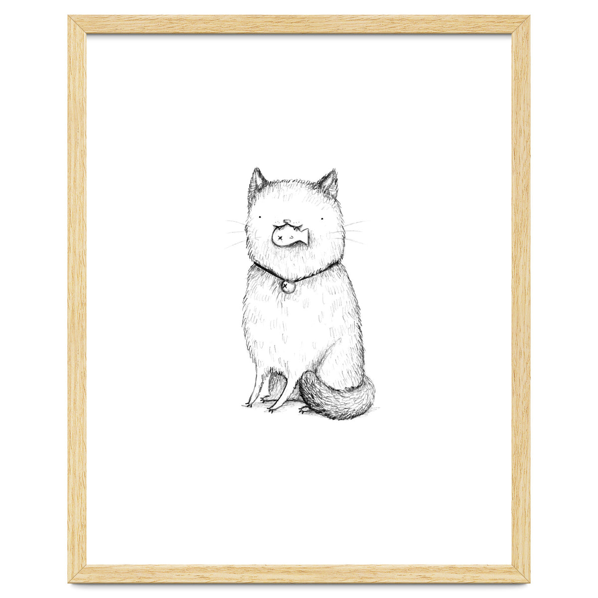 Kitty with a Fish Cracker