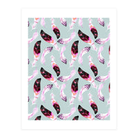 Bohemian pattern of feathers  (Print Only)