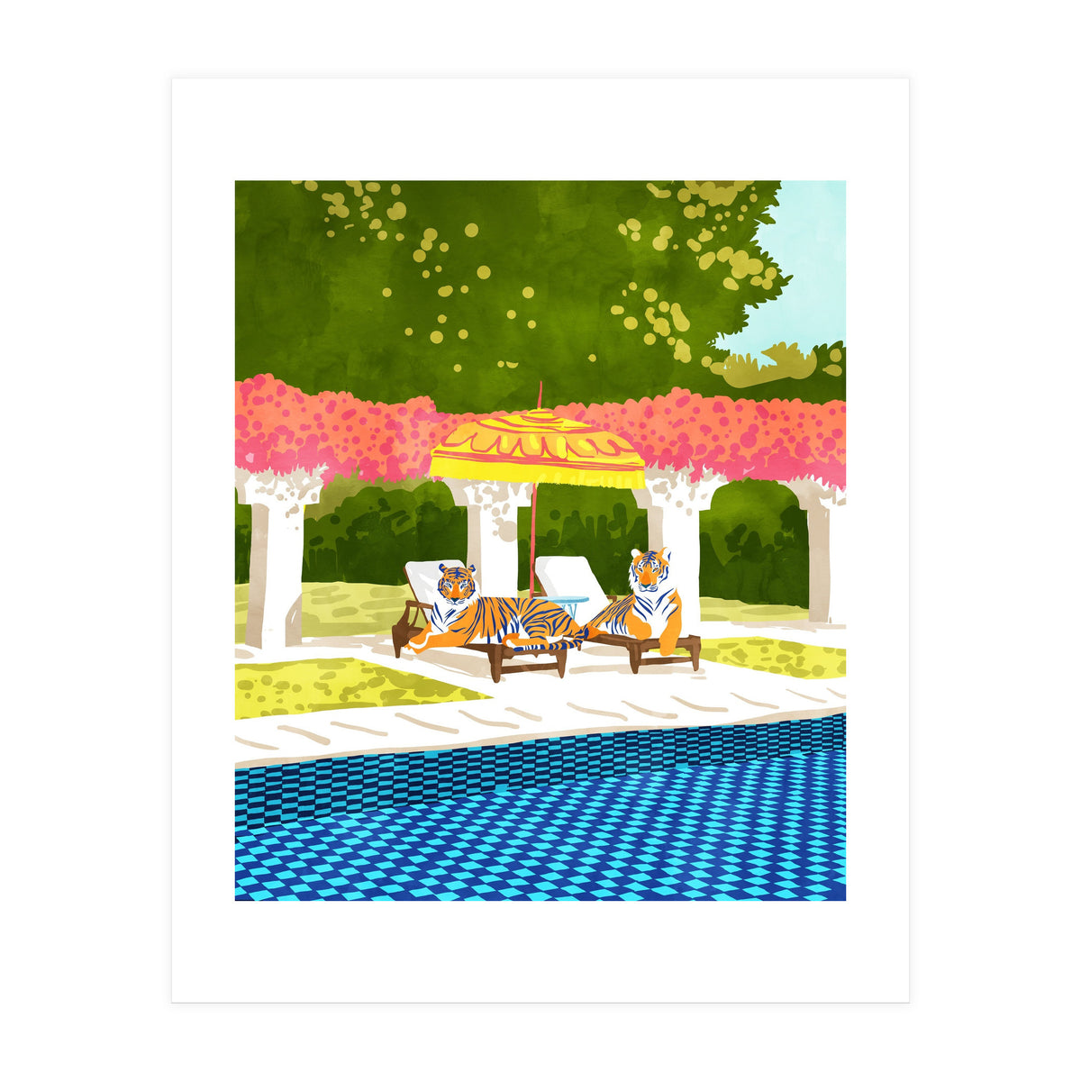 Tiger Vacay (Print Only)