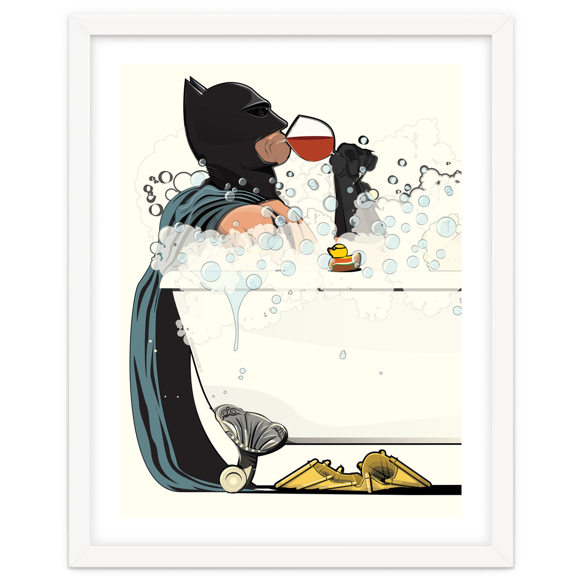 Batman in the Bath, funny Bathroom Humour