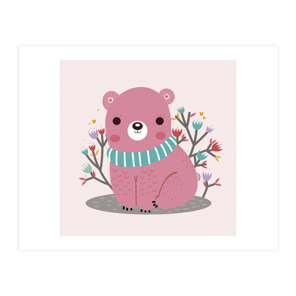 Pink bear (Print Only)