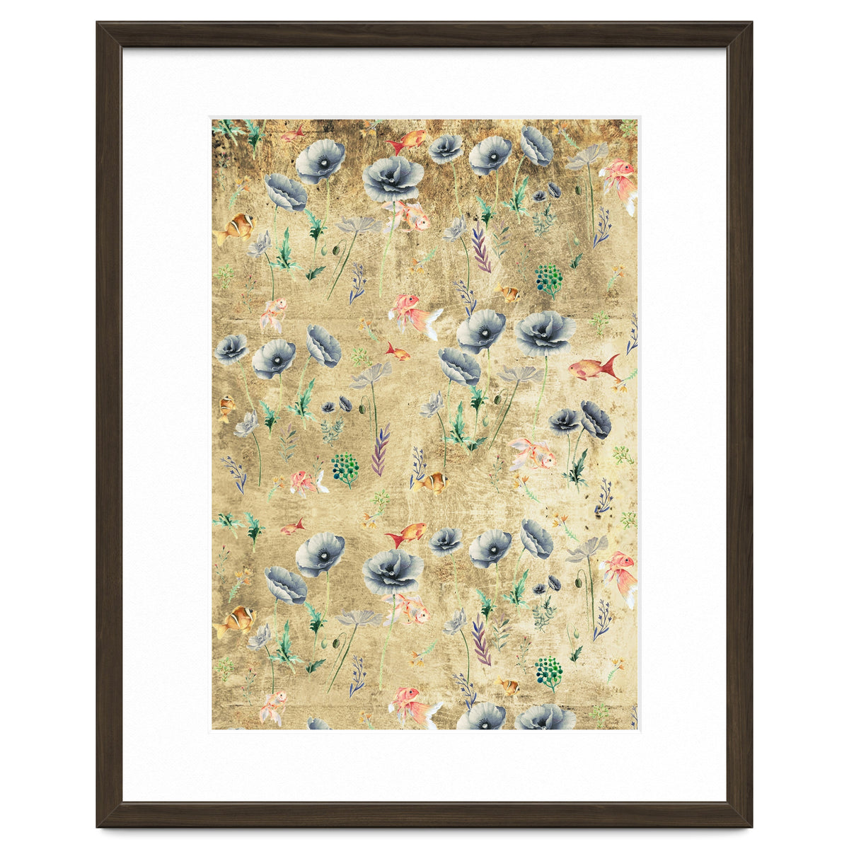 Fishes & Garden #Gold-plated