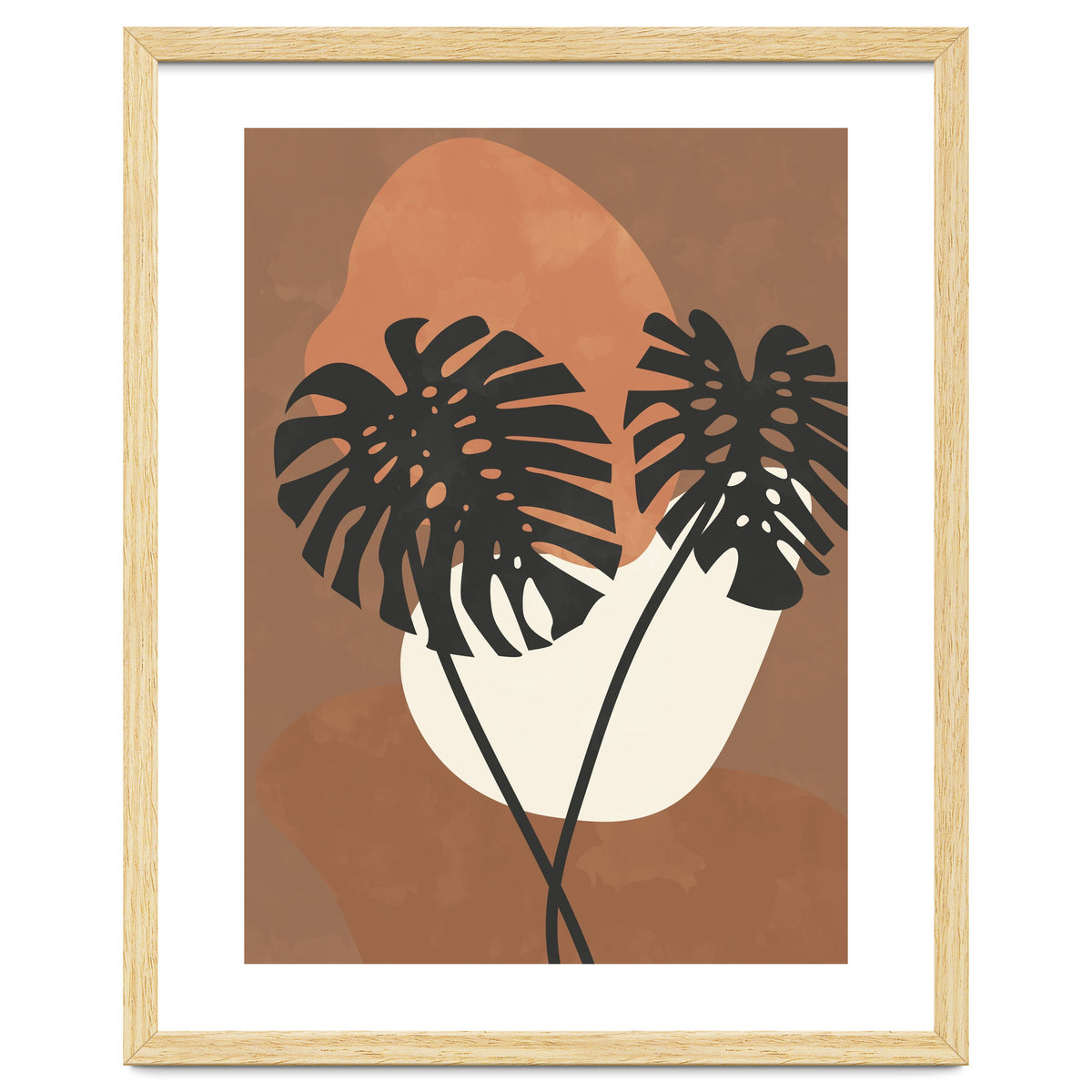 Boho Earth Tones Monstera