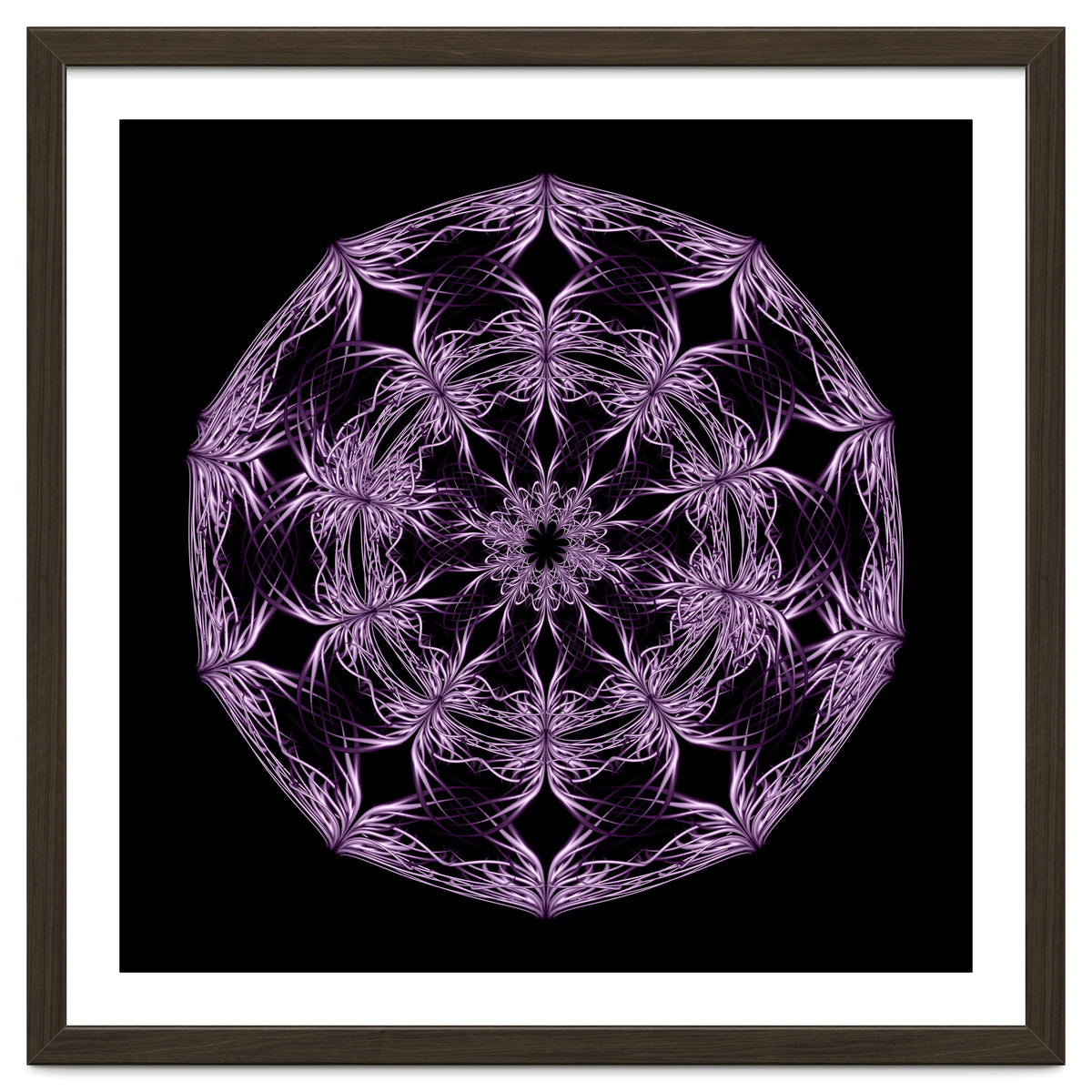 Mandala purple and black