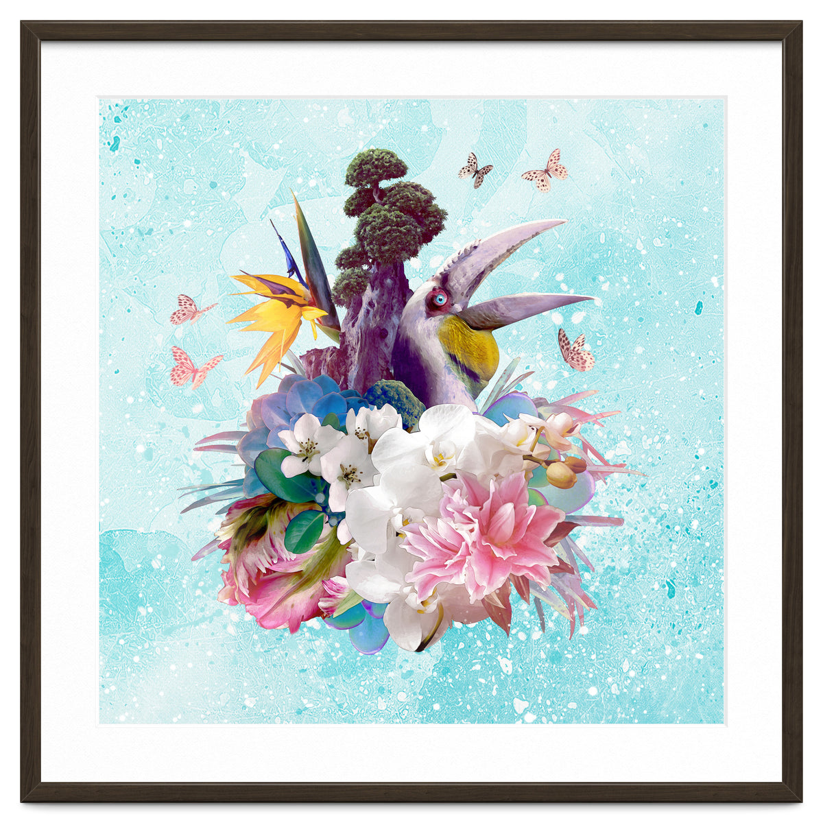 Floral Hornbill Blue