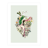 Vintage Botanical Heart - Green (Print Only) thumbnail