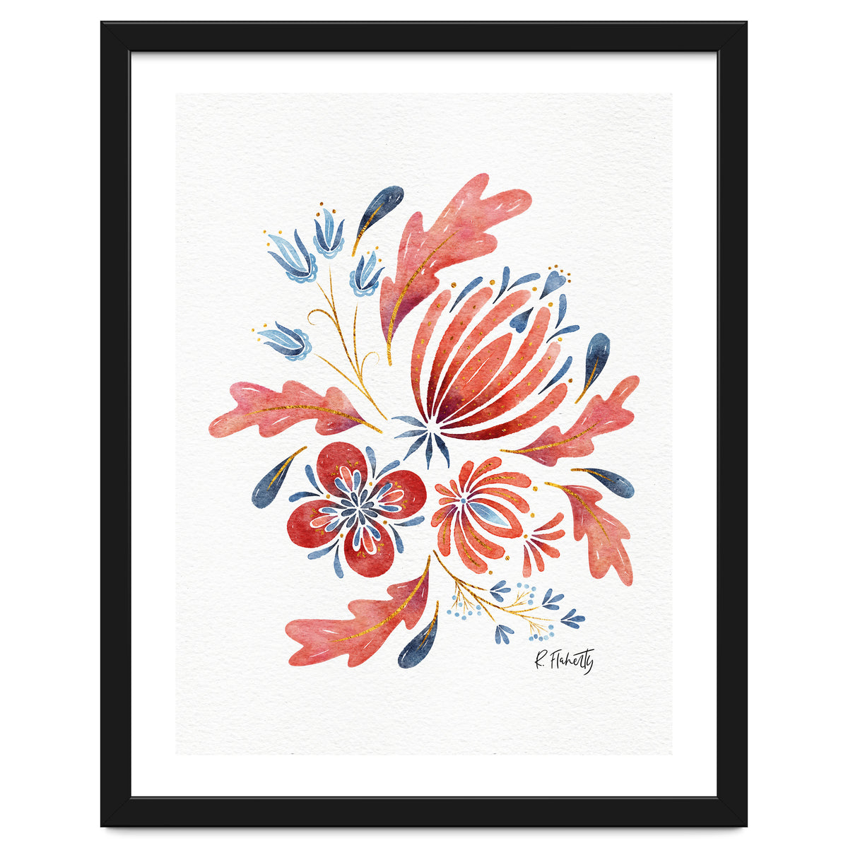 Protea Floral | Coral