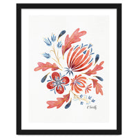 Protea Floral | Coral