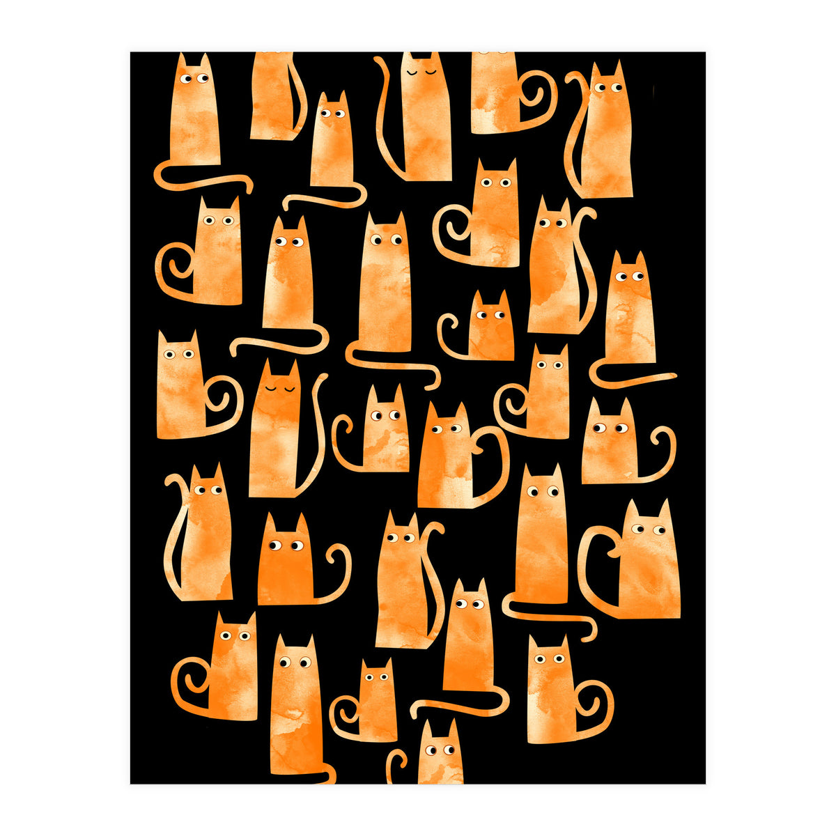 Ginger Cats Dark (Print Only)