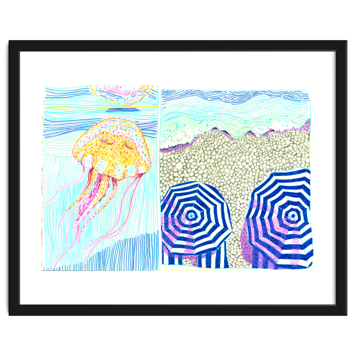 Provence Jelly fish & beach