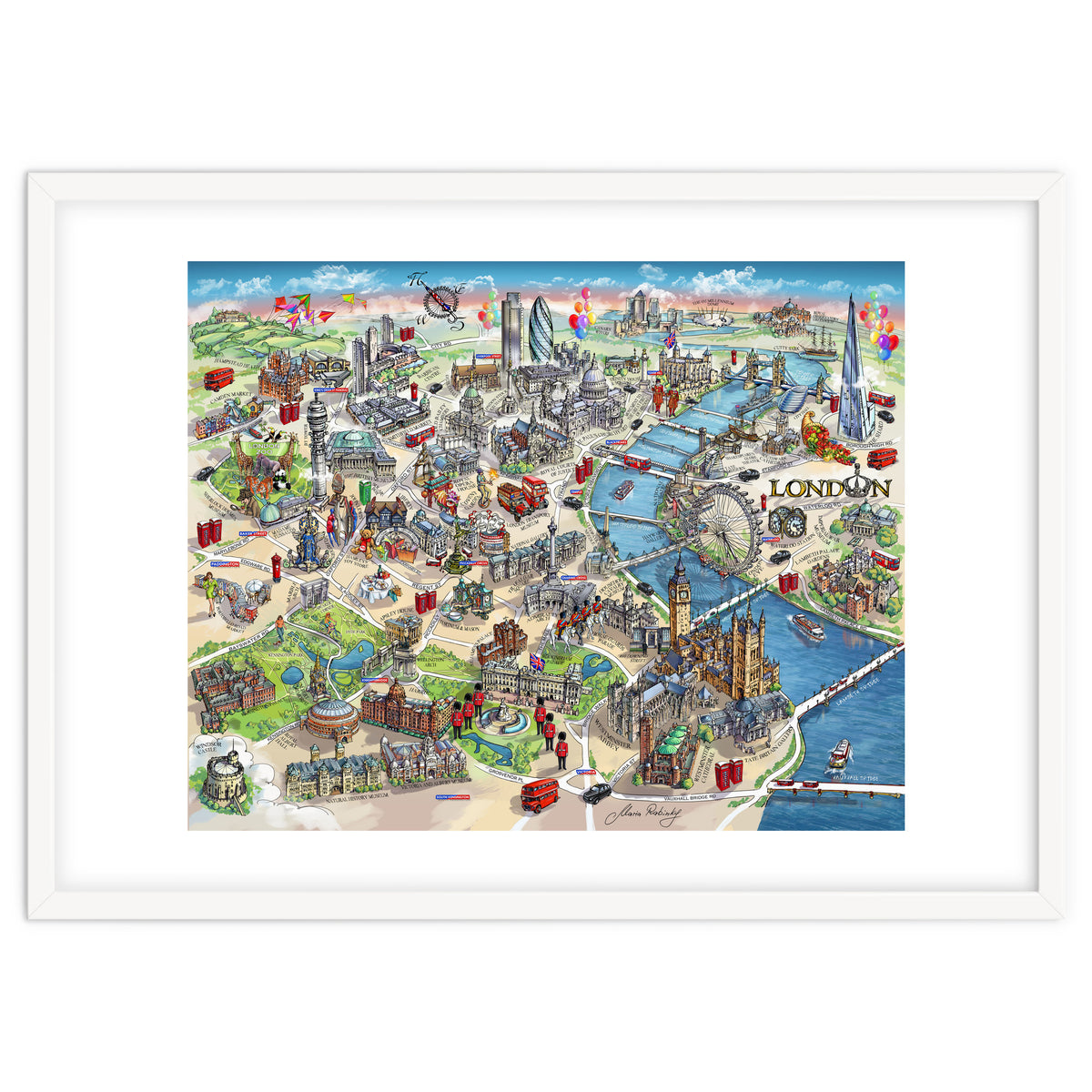 London Map Illustration