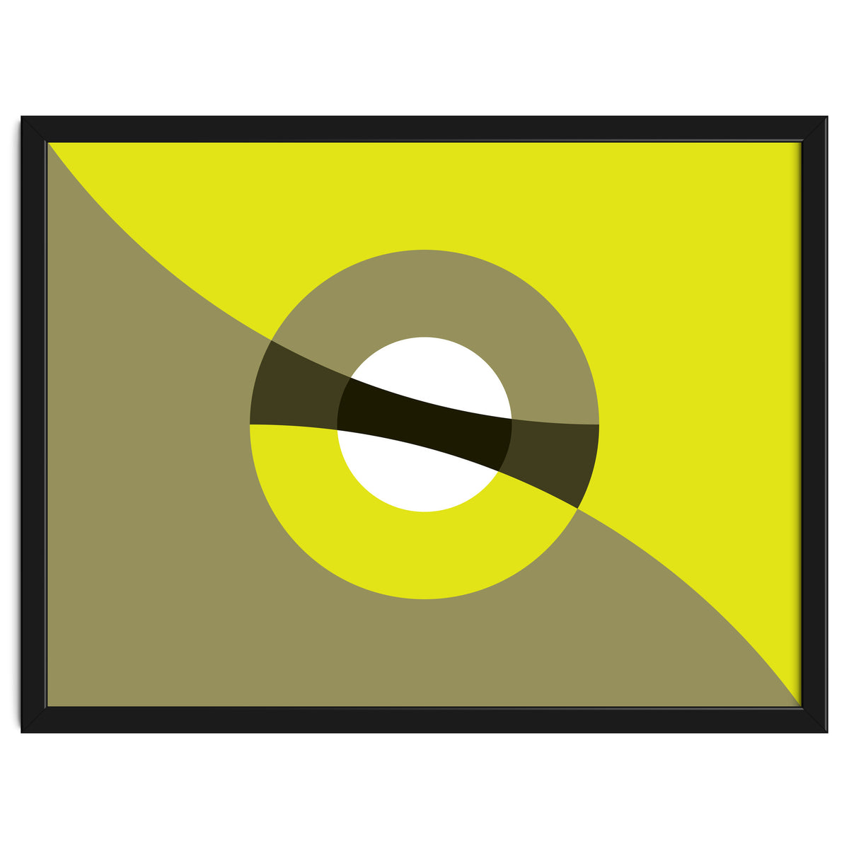 Geometric Shapes No. 44 -  mustard & beige