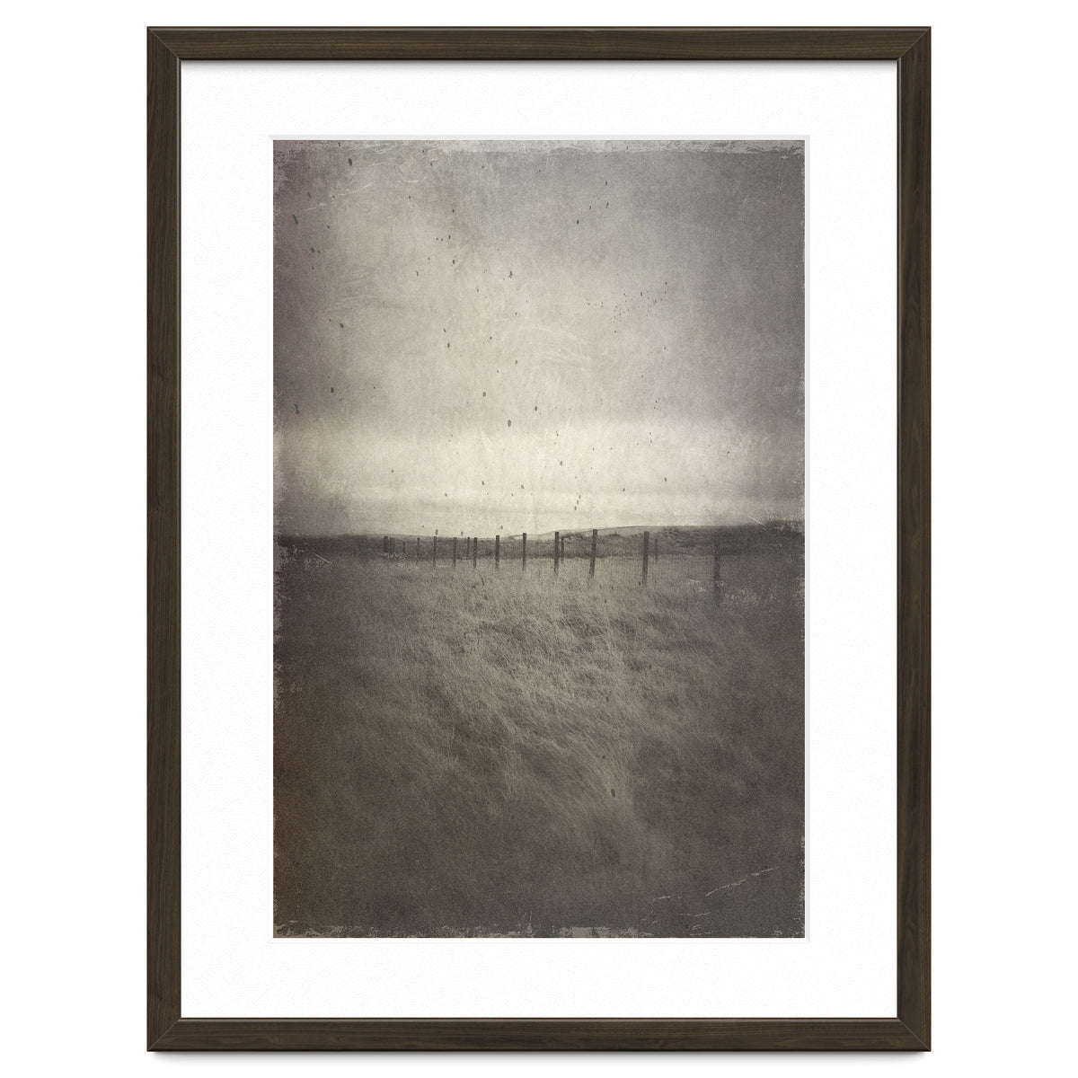 Bleak winter landscape of Saddleworth Moor