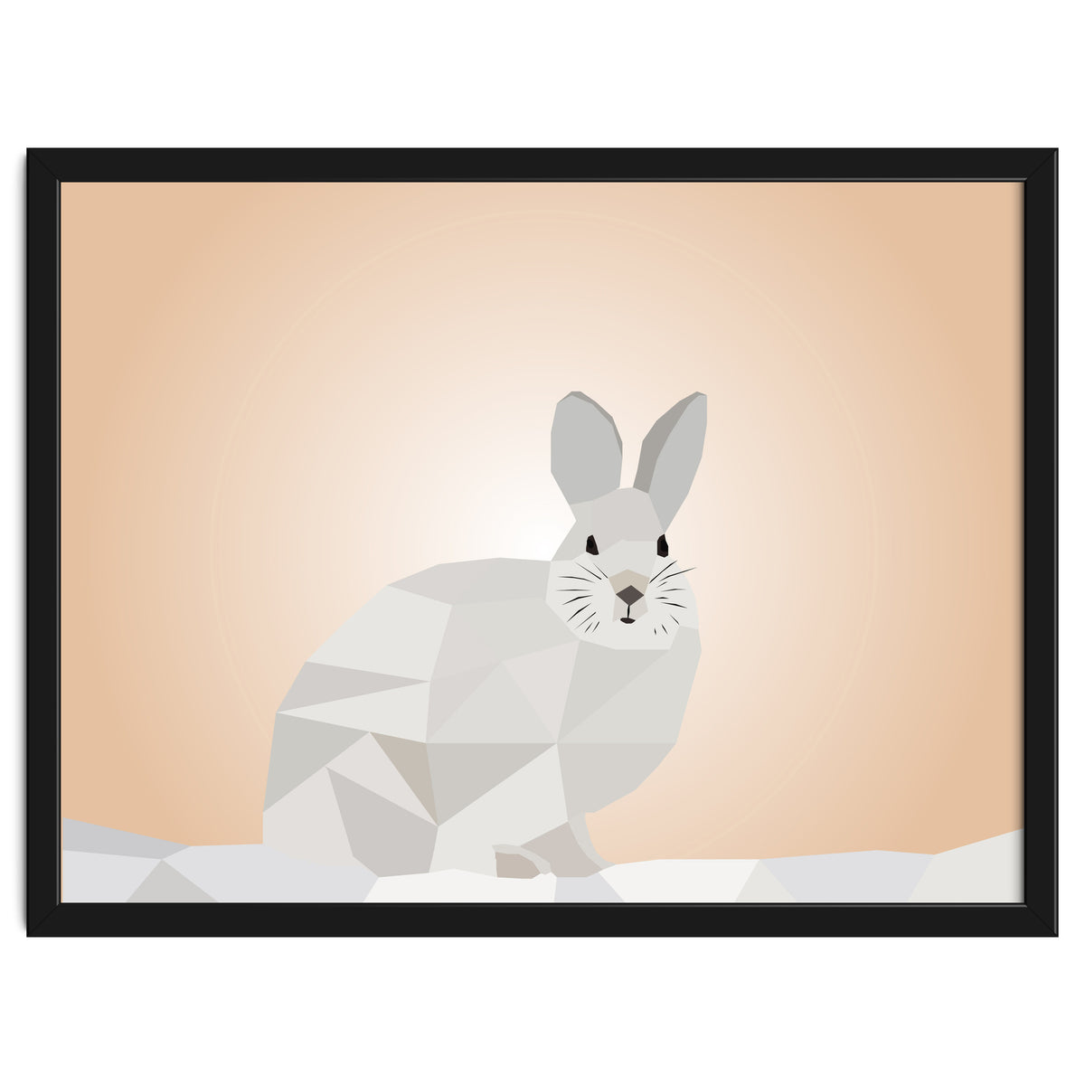 Rabbit Low Poly Art