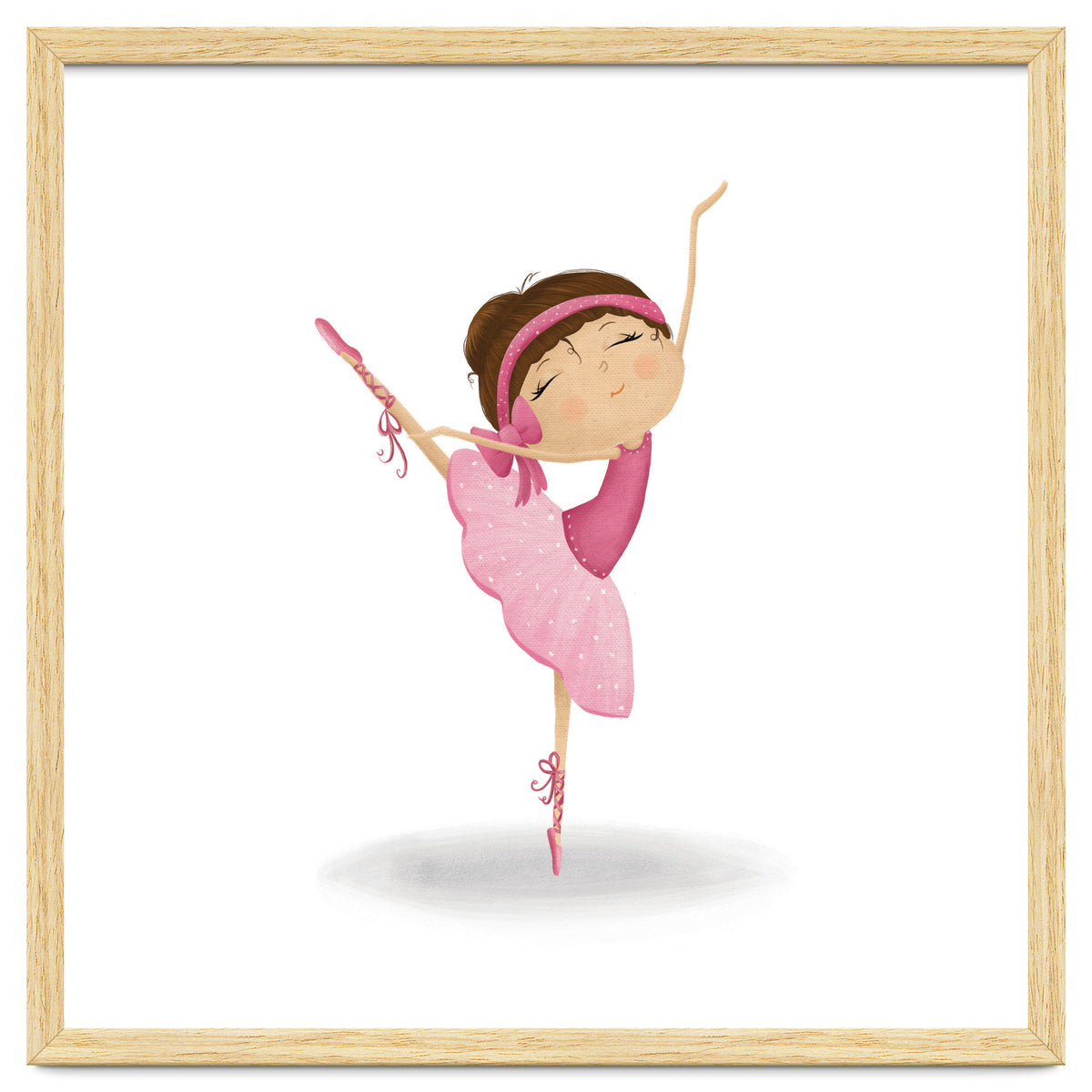 Adorable Ballerina Nursery Print