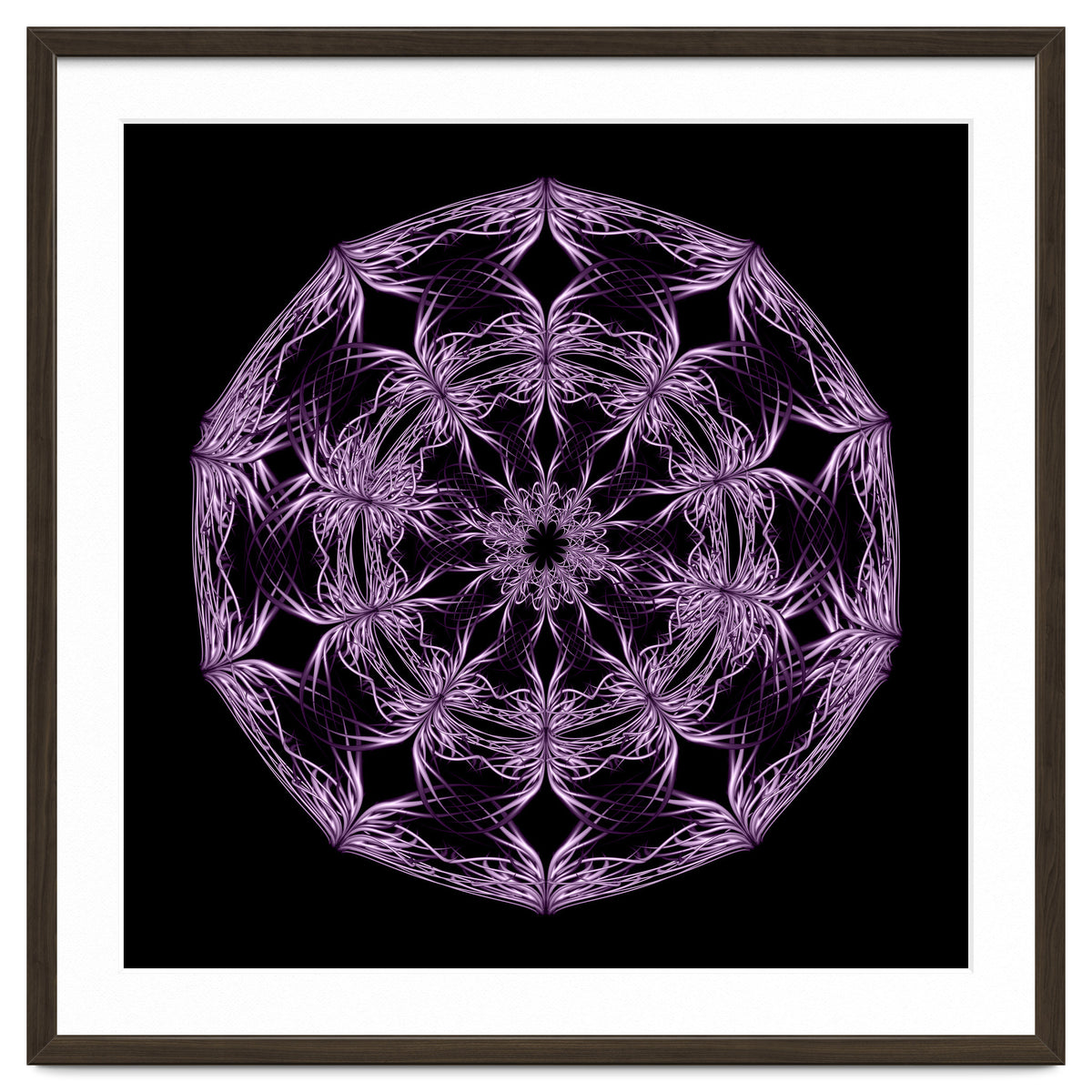 Mandala purple and black