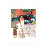 Soaking up the Sun | Bohemian woman Palace Architecture | Buildings Travel Fashion Urban Jungle (Print Only) thumbnail
