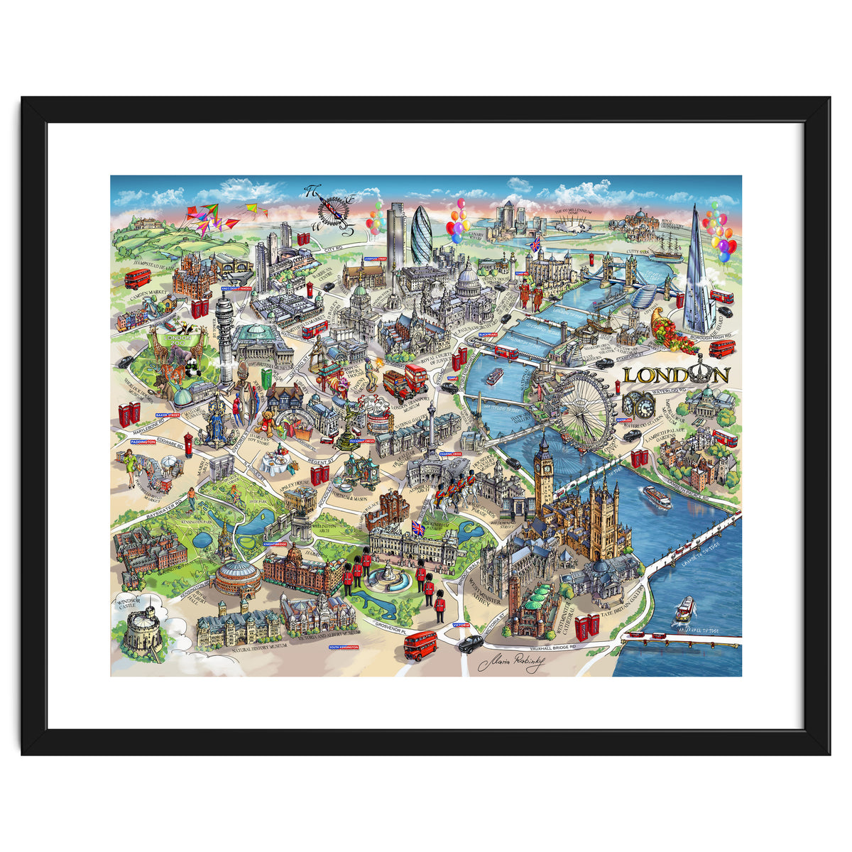 London Map Illustration