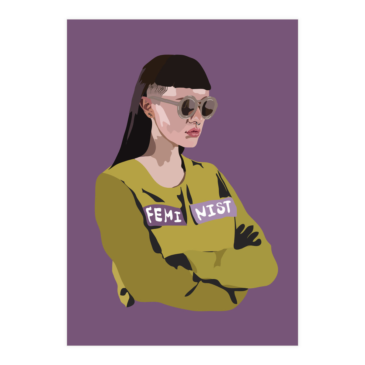 Feminist (purple) (Print Only)