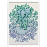 Emerald Elephant in the Lilac Evening