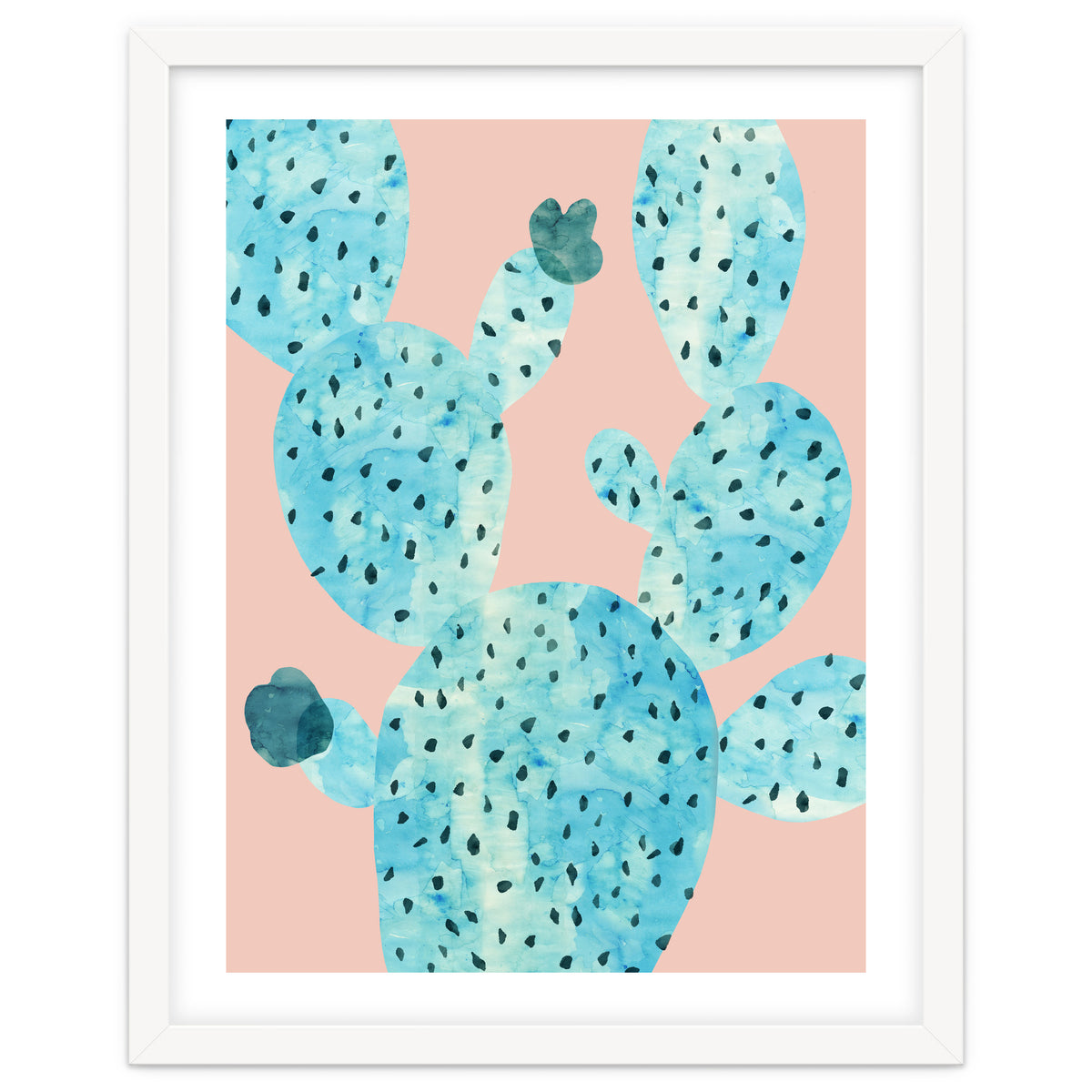 Watercolor of cacti III