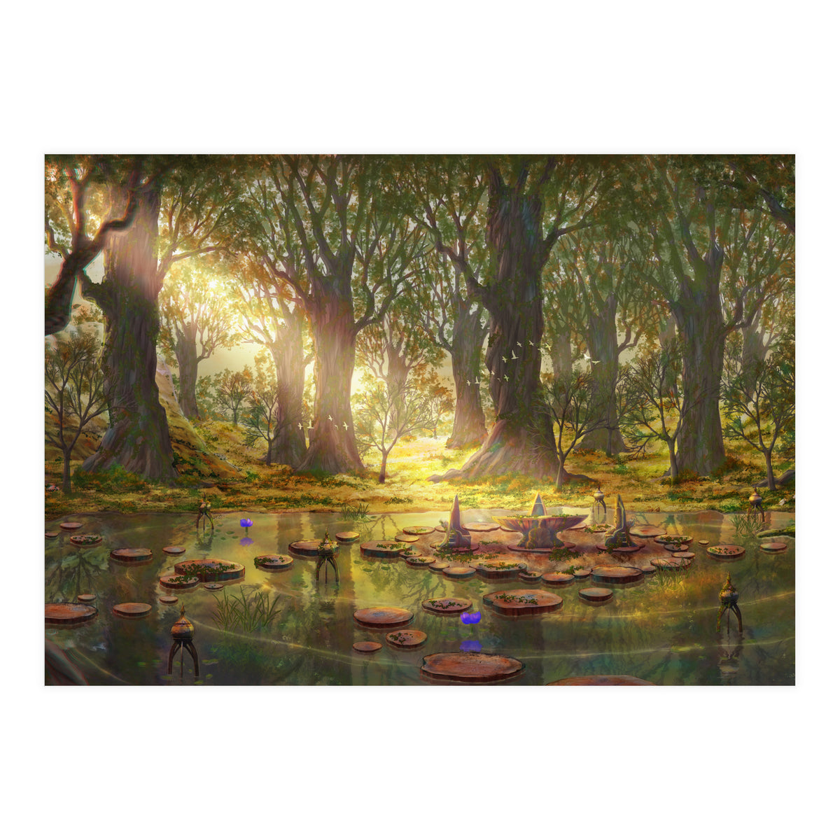 Lotus Stand Gridania (Print Only)