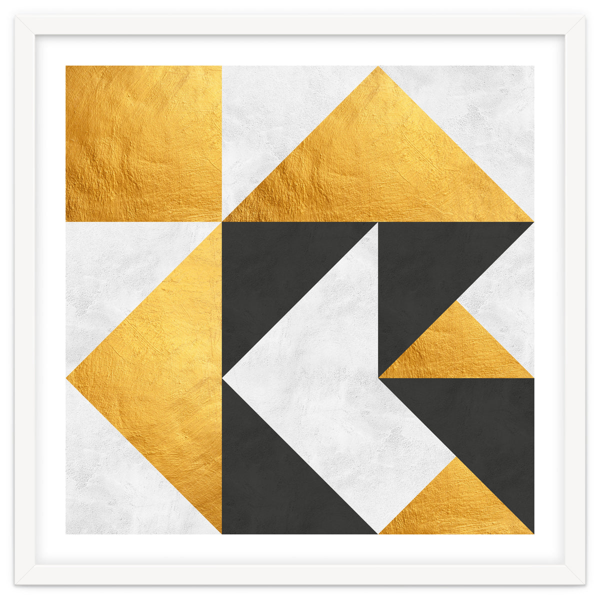 Gray and Gold Composition II