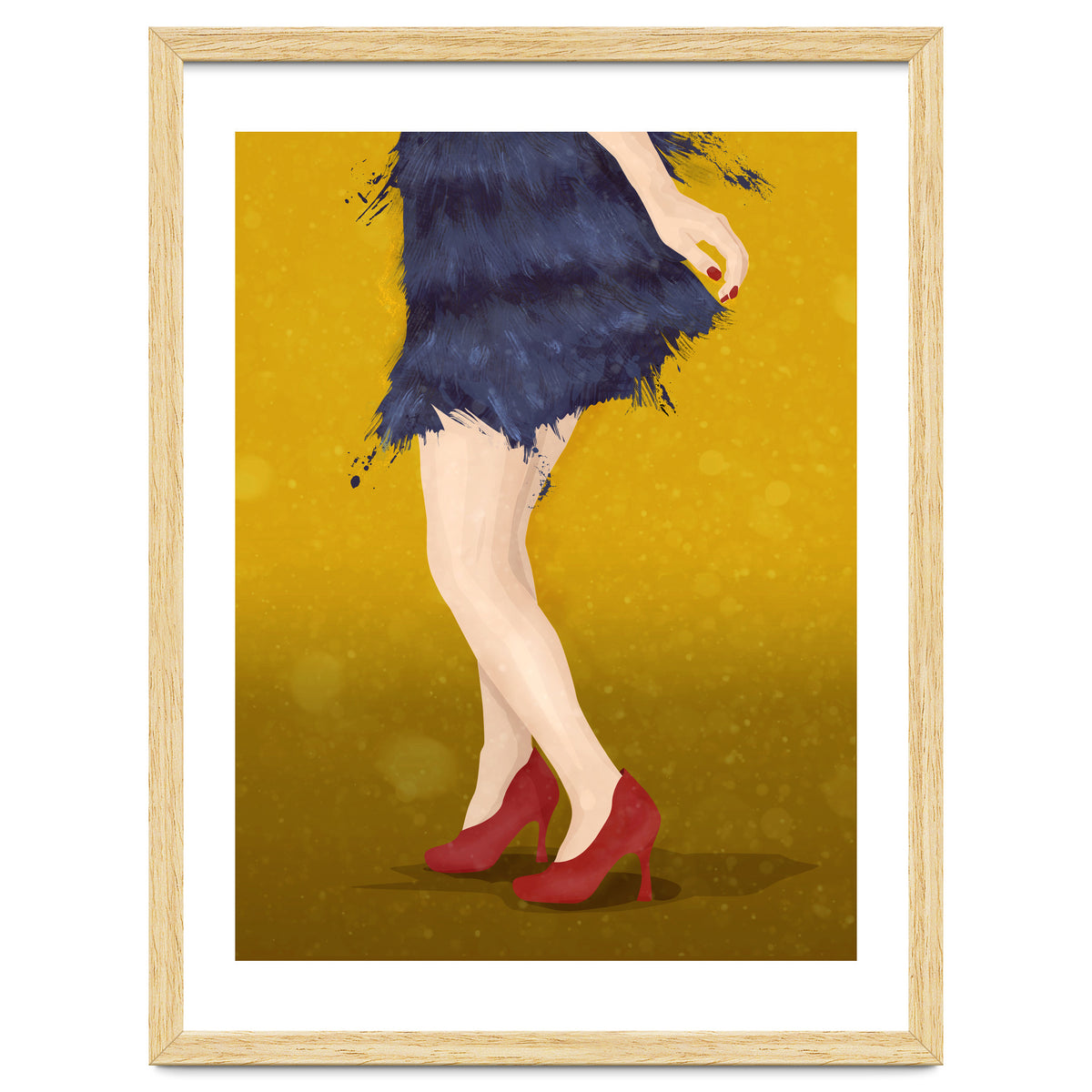 Flapper with red shoes