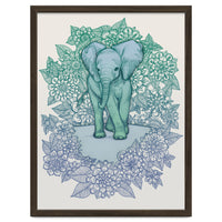 Emerald Elephant in the Lilac Evening