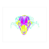 Colourful Geometric Swaledale Sheep Tup with White Lines (Print Only) thumbnail