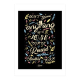 Anything you lose comes round in another form - Rumi Quote Typography (Print Only) thumbnail