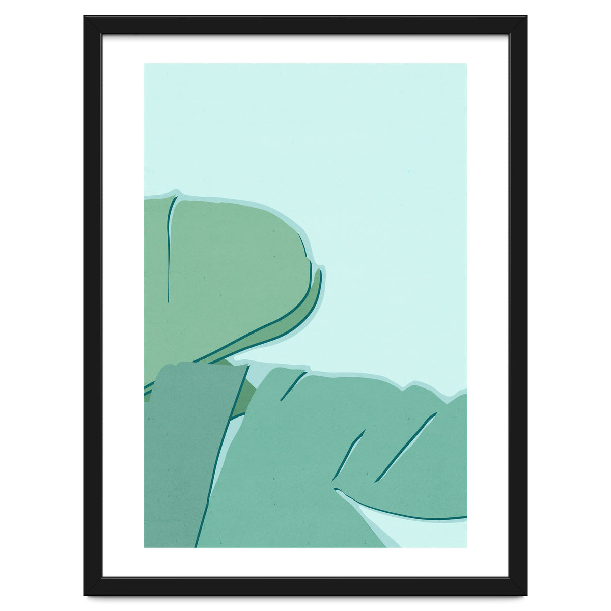 Abstract Banana Leaves Two - Greener Eden