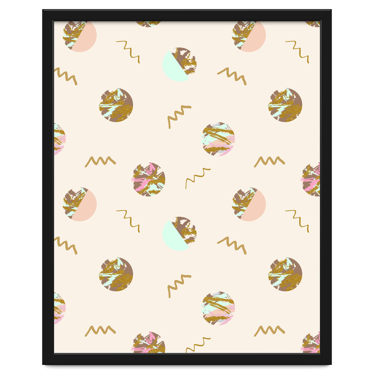 Abstract geometric vector painting