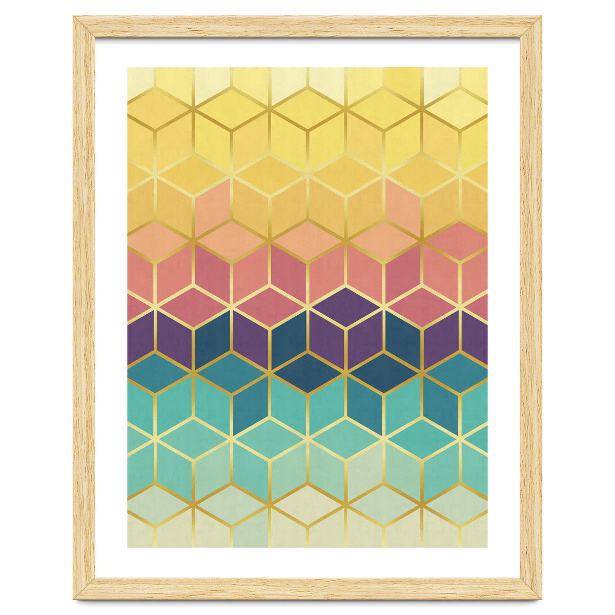 Colorful and golden pattern I