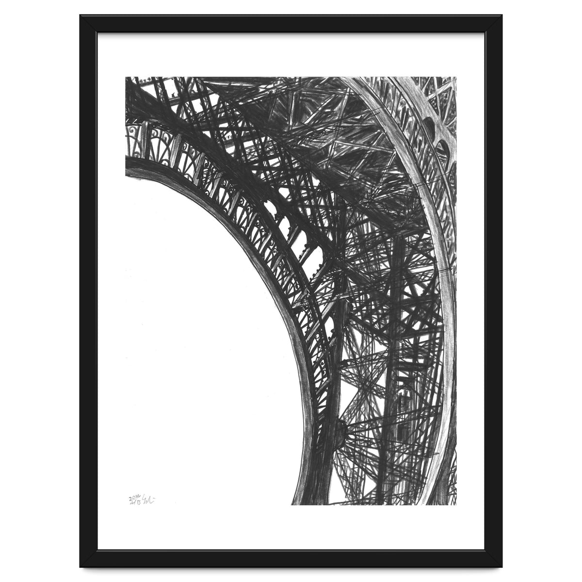 Looking Up The Eiffel