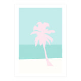 Minimal Palm Tree - Turquoise Coast (Print Only) thumbnail