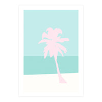 Minimal Palm Tree - Turquoise Coast (Print Only)