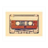 The retro audio compact cassette (Print Only) thumbnail