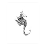 Seahorse Dragon Zen Doodle  (Print Only) thumbnail