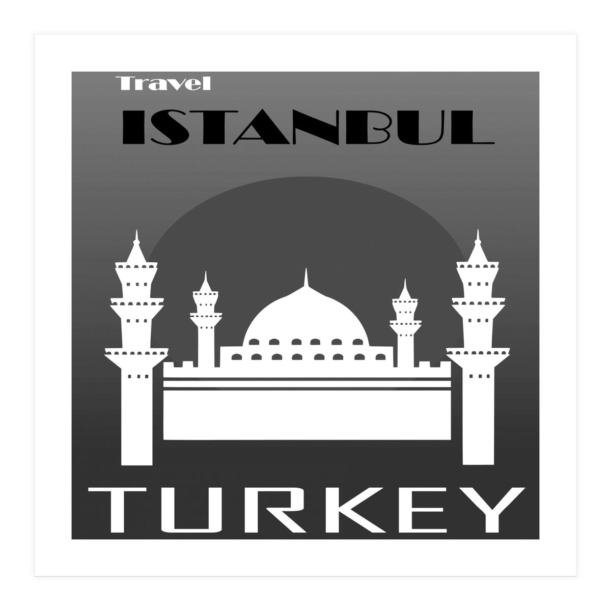 Istanbul Travel Poster  (Print Only)